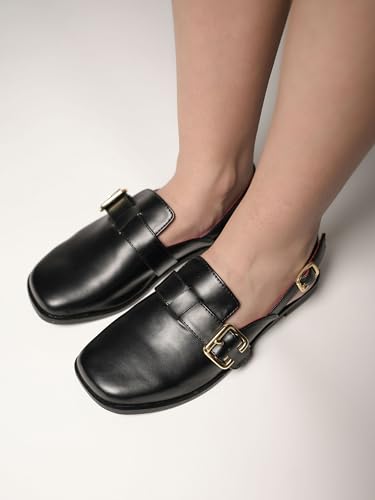 Image of Theater Women Jabberwocky Jubjubs | Stylish Slingback Loafer Flats with Adjustable Buckles