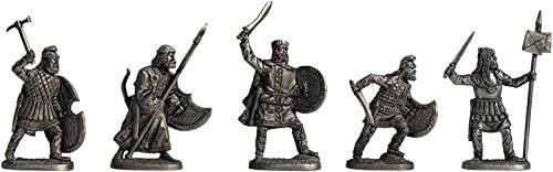 Set of 5 Tin Soldiers Metal Sculpture Miniature Collectible Figurines 40 mm (Scale 1/43) (40-09)