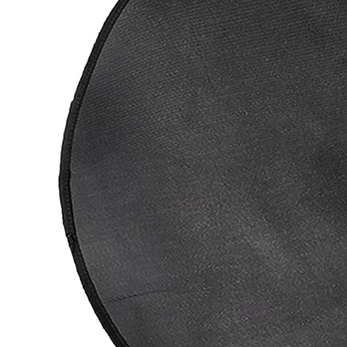 Baoblaze Tapete à prova de fogo para lareira, redondo, à prova d'água, camada dupla, para churrasco