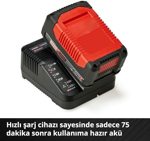 Orijinal Einhell Akü ve Şarj Cihazı Başlangıç Kiti Power X-Change (Akü, Li-Ion, 18 V, 4.0 Ah Akü ve Hızlı Şarj Cihazı, Tüm Power X-Change cihazları ile uyumlu) - Görsel 4
