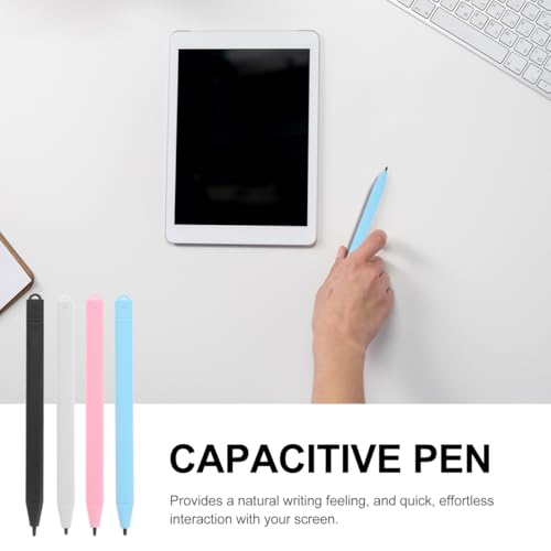 Ipetboom 4pcs Set Lcd Stylus Drawing Tablet Writing Pens Lcd Writing Tablet with Fine Point Stylus Pen Replacement Doodle Pad Board Computer Input Devices Plastic - Image 3