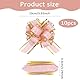 Andibro 10 Stück Geschenkschleife, 10 cm Ziehschleife Geschenk Schleife mit Geschenkbänder Rosa Schleifen Große Dekoschleifen für Basteln Verpacken Hochzeit Geburtstag Weihnachten Auto