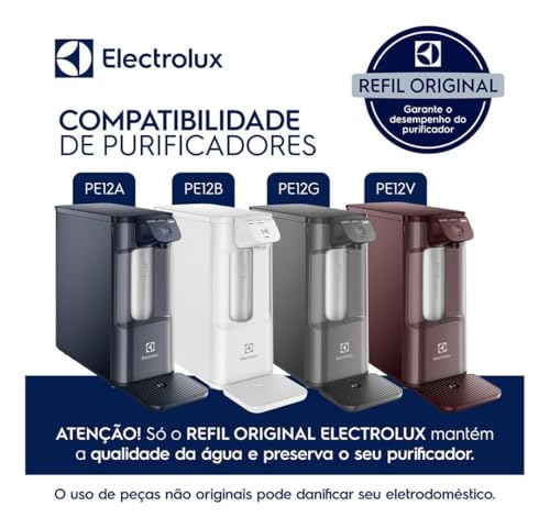Kit C/ 2 Filtro Refil Acqua Pure Purificador de Água Electrolux PE12A PE12B PE12G