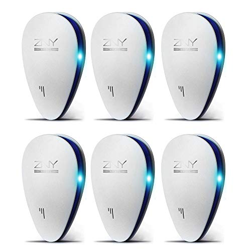 Preisvergleich Produktbild ZNYSMART Ultraschall Mäuse Repeller Schädlingsbekämpfer Schädlingsvertreiber Elektronische Mäuseabwehr Mäusevertreiber Insektenvertreiber Für Nagetiere Insekten Moskito Schabe Spinne (6 Stück)