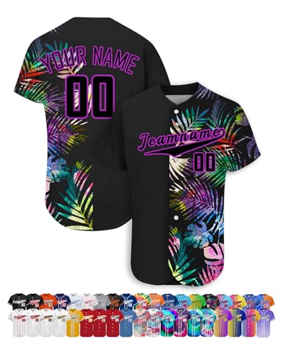 WolunLi - Maillot de Baseball personnalisé avec nom/numéro/Logo pour Homme - Maillots de Baseball personnalisés pour Femmes et Enfants, Couleur 31