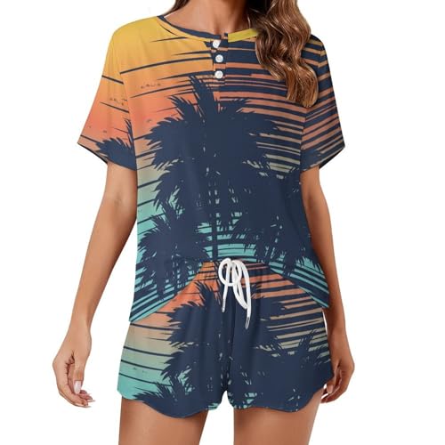 Pyjama femme manches courtes fluide pour dormir sans transpirer