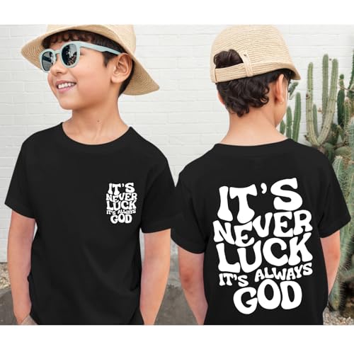 KIEKIECOO God Christian Shirts for Boys Bible Verse Letter Printed T Shirts Faith Religious Shirt for Kids Cotton Casual Tops4