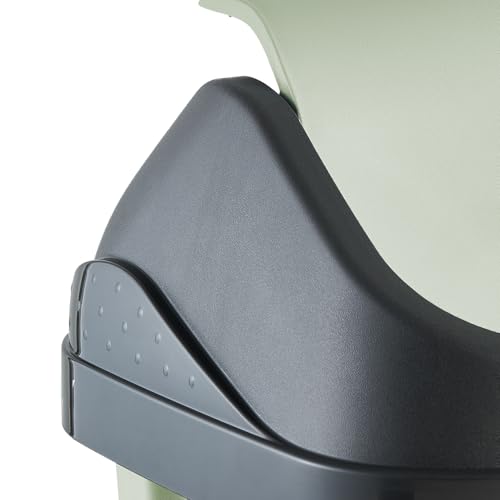 Keeeper Swantje Mülleimer mit Schwingdeckel, Polypropylen, 25 l, 33,5x25,5x53,5 cm, Soft Green – Ansicht 5