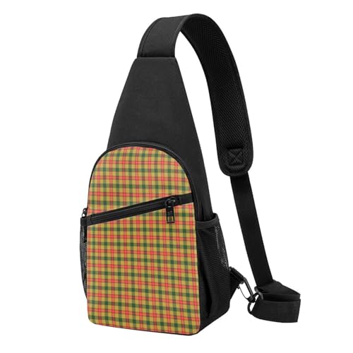 Crossbody Sling Backpack Baxter Tartan Shoulder Chest Bag Daypack for Traveling Sport