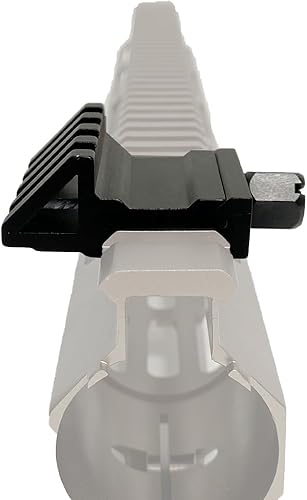 Miniatura 10 de Eastern Tactical Supply Riel Picatinny Weaver de 45 grados con 4 ranuras para montaje en riel (FD1-rojo)