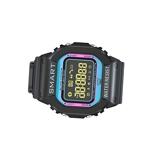 ZYElroy Sport imprägniert Schrittzähler Einstellbare Gesunde Smart-Armband-Uhr-Armband Fluorescent Dial