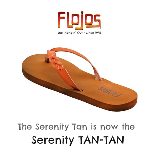 Image of Flojos Women's Serenity Sandal, Tan /Tan, 9 M US