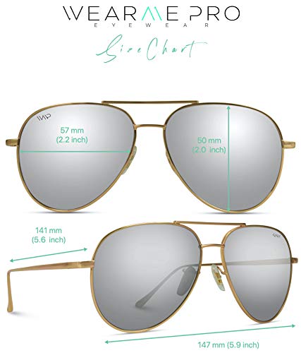 Aviator Full Silver Mirror Metal Frame Sunglasses Colorado 