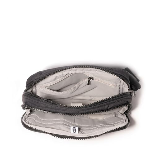 Image of Baggallini Modern Belt Bag 5x8 Travel Fanny Pack Sling Bag Waistpack w /RFID Card Holder Water-resistant Crossbody Bag