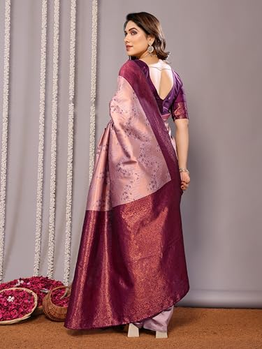Image of Avantika Fashion Women's Kanjivaram Style Soft Silk Banarasi Sarees With Blouse Piece For Women