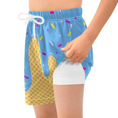 Ice Cream Shorts,Ice Cream Baseball Shorts Boys,Icecream Short Youth,ICES Creams Drip Baseball Short4