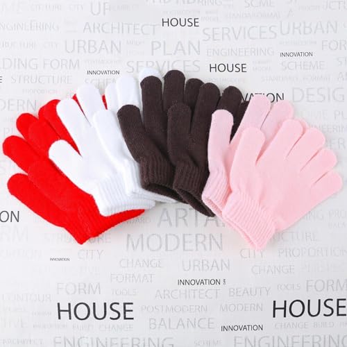 Cooraby 12 Pairs Kid'S Winter Magic Gloves Children Stretchy Warm Magic Gloves Boys Or Girls Knit Gloves thumb #3
