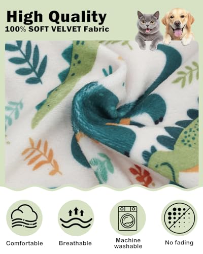 Image of CuteBone Dinosaur Costume Dog Shirt, Stretchy Velvet T-Shirt Clothes for Small Dogs, Soft & Breathable Pet Tee Outfit Cat Apparel for Daily Wear, Cozy Pullover Design Puppy Fashion COSBX03S