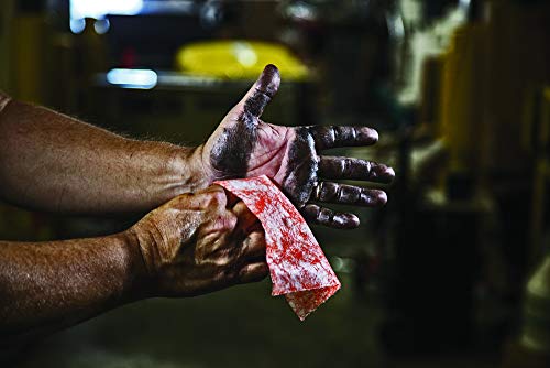 Image of T99001 PROFERRED Hand and Tool Wipes, Heavy Duty Tool Cleaning Wipes, Hand Cleaning Wipes, Degreasing, Waterless Hand Cleaner, Dual Surface, Work Surface Wipes,82 Count (Pack of 2)