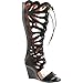 Forever Link Womens Rainbow-01 Gladiator Wedge Sandals