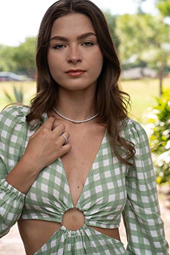 Nyc Sterling Women's Magnificent 3Mm Round Cubic Zirconia Tennis Necklace (15.00) #TOP3