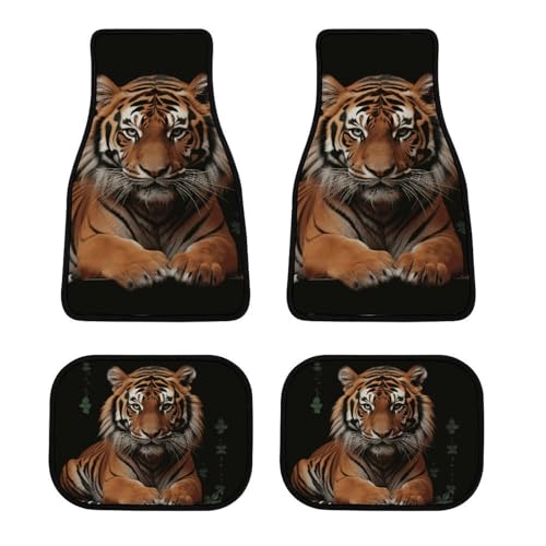 Tapis de voiture tigre pour partir en voyage en camping-car et camionnette