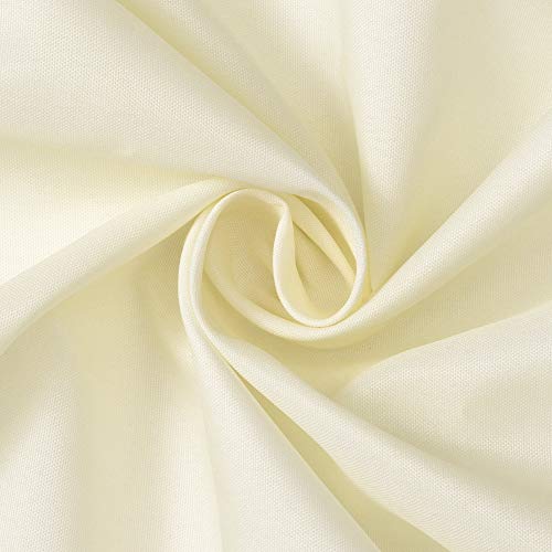 Image of N&Y HOME Fabric Shower Curtain or Liner 36 x 72 Inches Bath Stall Size with 2 Bottom Magnets, Hotel Quality, Washable, Water Repellent, Sand