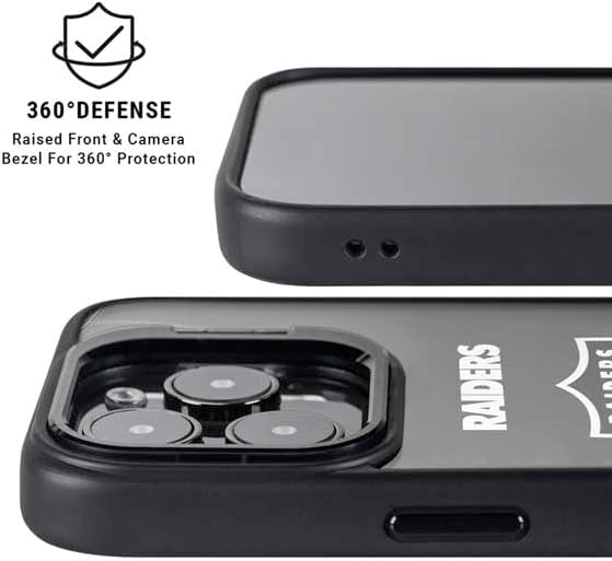 Skinit Kickstand Phone Case Compatible with iPhone 14 Pro Max - Officially Licensed NFL Las Vegas Raiders Team Jersey Design