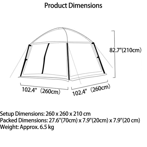 Carpa portátil ventilada con mosquitero para 1 persona miniatura 6