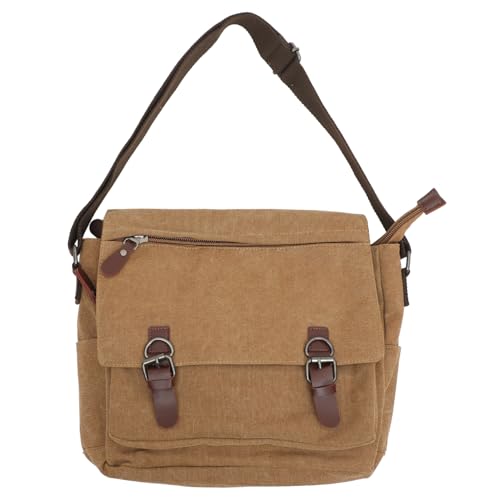 Sac bandoulière homme en toile pour organiser facilement vos grands cahiers et effets personnels