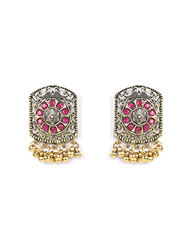 Ruby Stones Studded Plated Choker Set, Festive Glamour