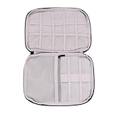 Ciieeo Estuche Rígido Portátil Negro para Correa de Reloj Bolsa Protectora Interior de Tela y Bandas Elásticas Adecuado para Guardar y Transportar Correas de Reloj Viajes y Hogar