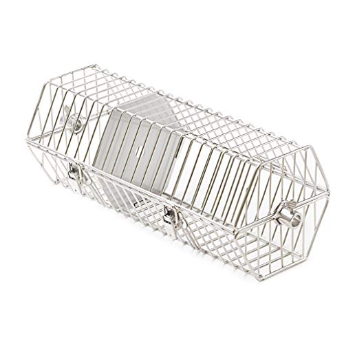 onlyfire 17-inch Stainless Steel Round Tumble Rotisserie Spit Rod Basket Fits for Any