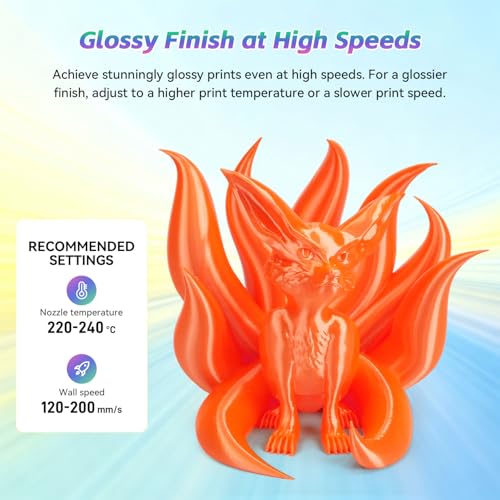 Image of FLASHFORGE Silk+ PLA Filament 1.75mm Orange, Silky Texture 3D Printing Filament, Enhanced Layer Adhesion with Stunning Surface Finish; Chrome-Like Brilliance and Silk-Smooth Perfection