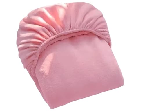 SDY Pink Fleece Fitted Sheet Full with Deep Pocket 15.7”, Fleece Fitted Sheet,Wrinkle Free Solid Bedsheet only Set 75”*54”,Fit Mattress Up to 14”-16”