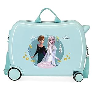Disney Frozen Follow Your Dreams Valise pour Enfant Bleu 50 x 38 x 20 cm Rigide ABS Fermeture à Combinaison latérale 38 1,8 kg 4 Roues Bagage à Main