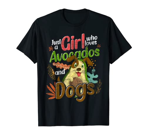 Nur ein Mädchen das Avocados und Hunde liebt Haustier Hunde T-Shirt