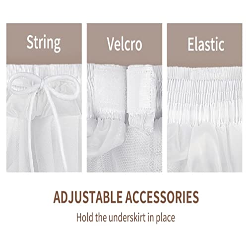 2 Hoop Petticoat Girl Dress Petticoat Underskirt Wedding Pageant Party Dress Crinoline Underskirt3