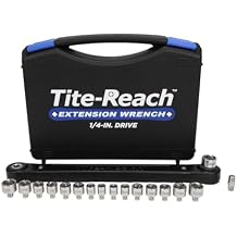 TITE-REACH 1/4 inch Professional Extension Wrench and Low Profile Socket Kit