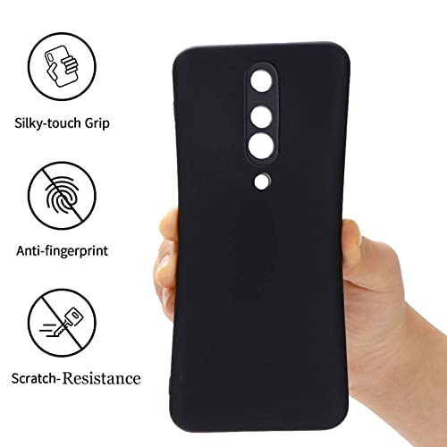 Image of A rtistque Back Cover Case for OnePlus 8 with Camera Protection | Shockproof TPU | Stylish Protective Design | Slim Fit | Ultra Matte | OnePlus 8 Back Cover - Black