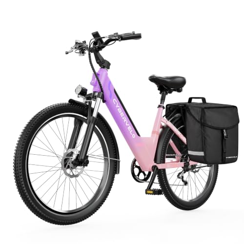 Cybervelo 750W Electric Bike for Adults,up 80 Miles Removable Battery Ebike, 26" Electric E Bike with 7-Speed,Adult Electric Bicycles for Commute Beach Snow Womens/Man All Terrain image 17