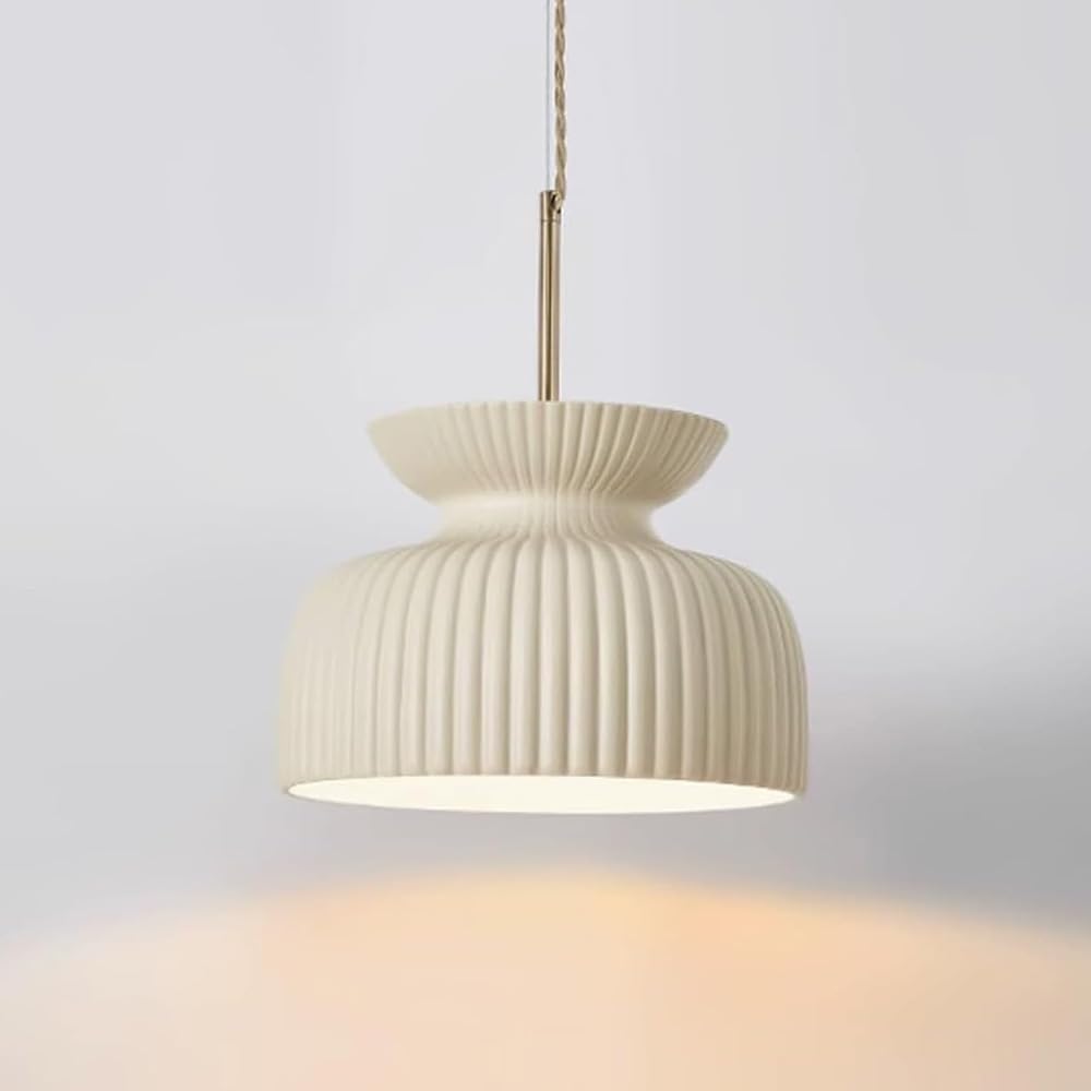 Abinlina Japanese Style Chandelier Pendant Light Fixture for Bedroom, Living Room, Dining Room, Kitchen Island, Bar - Retro Design, Adjustable Height(D)