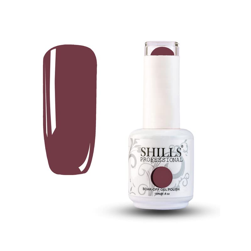 Image of Shills Professional Uv /Led Soak Off Gel Polish (Gel Nail Polish) Glossy Finish Nail Polish Color Shade 110, 15 Ml