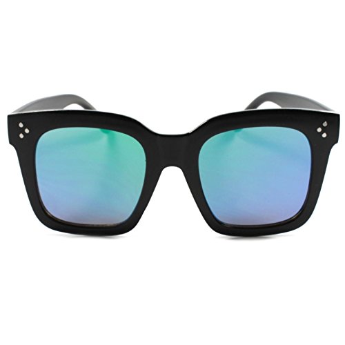 Classic Hip Hop Mirrored Lens Large Oversized Mens Womens Square Sunglasses2