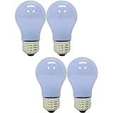 GE Lighting 40-Watt; 260-Lumens 1.4 Year Life Reveal Ceiling Fan Frost A15 Light Bulbs (4 Bulbs)