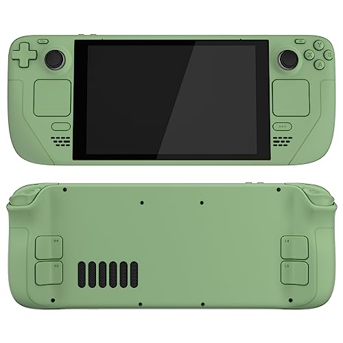 Image of eXtremeRate DIY Full Set Shell with Buttons for Steam Deck LCD, Custom Faceplate Back Plate Replacement Shell for Steam Deck LCD - Matcha Green [Console NOT Included]