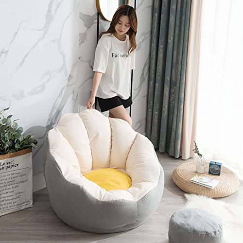 LDIW Sessel Sitzsack Bezug Sitzsack Abdeckung aus Premium-Leinen, zum Organisieren von Plüschtieren oder Memory Foam… – Bild 4