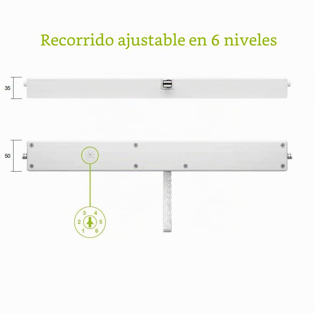 Motor de ventana eléctrico de cadena | STAR 25 230V comunello Mowin | Motor de ventana con transmisión por cadena | carrera ajustable | 250N de fuerza de empuje/tracción | Ventanas abatibles