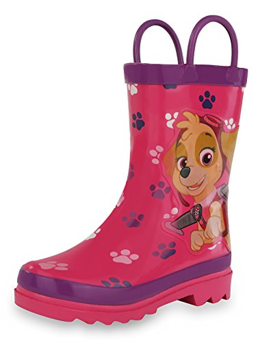 Nickelodeon Paw Patrol Girl's Pink Rain Boots - Size 2 Little Kid