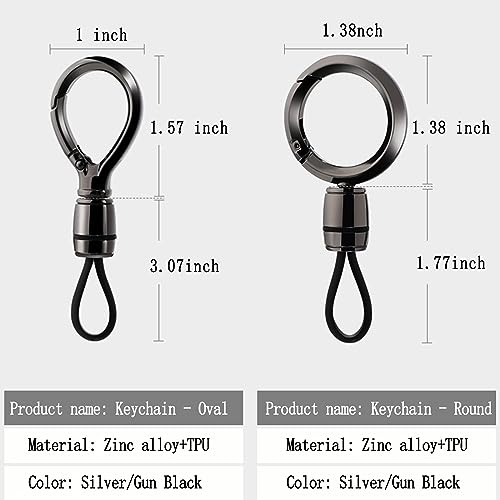 Image of Universal Keychain for Men and Women,Simplicity Key Ring Clip, Double layer buckle Car Key chain